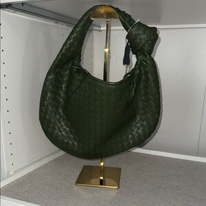 Green Woven Hobo Bag